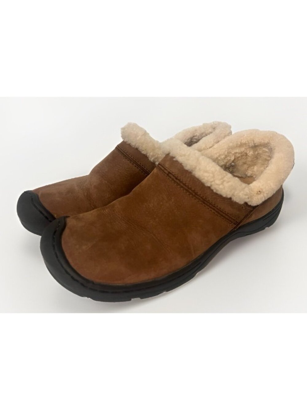 Keen Women's Crested Butte Slip On Lined Shoes Size 8.5 Brown Clogs Mules